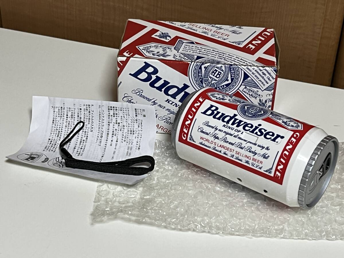 □ Budweiser バドワイザー 缶ビール型フィルムカメラ ノベルティー