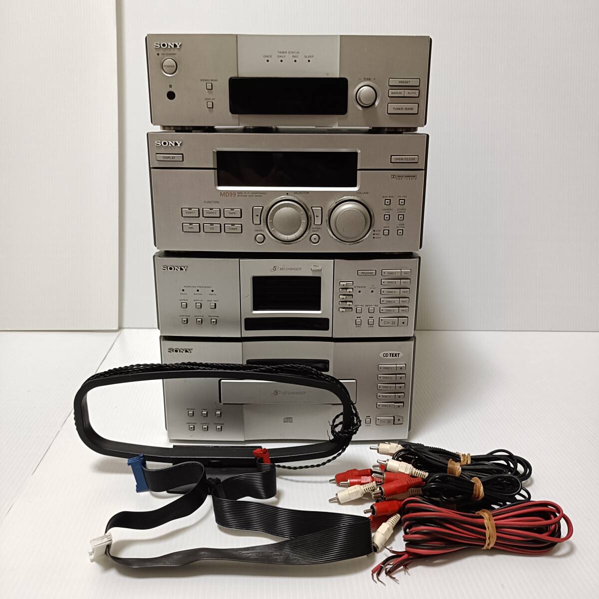 中古】△SONY DHC-MD99 MDピクシー システムコンポ 5枚CD 5枚MD ソニー