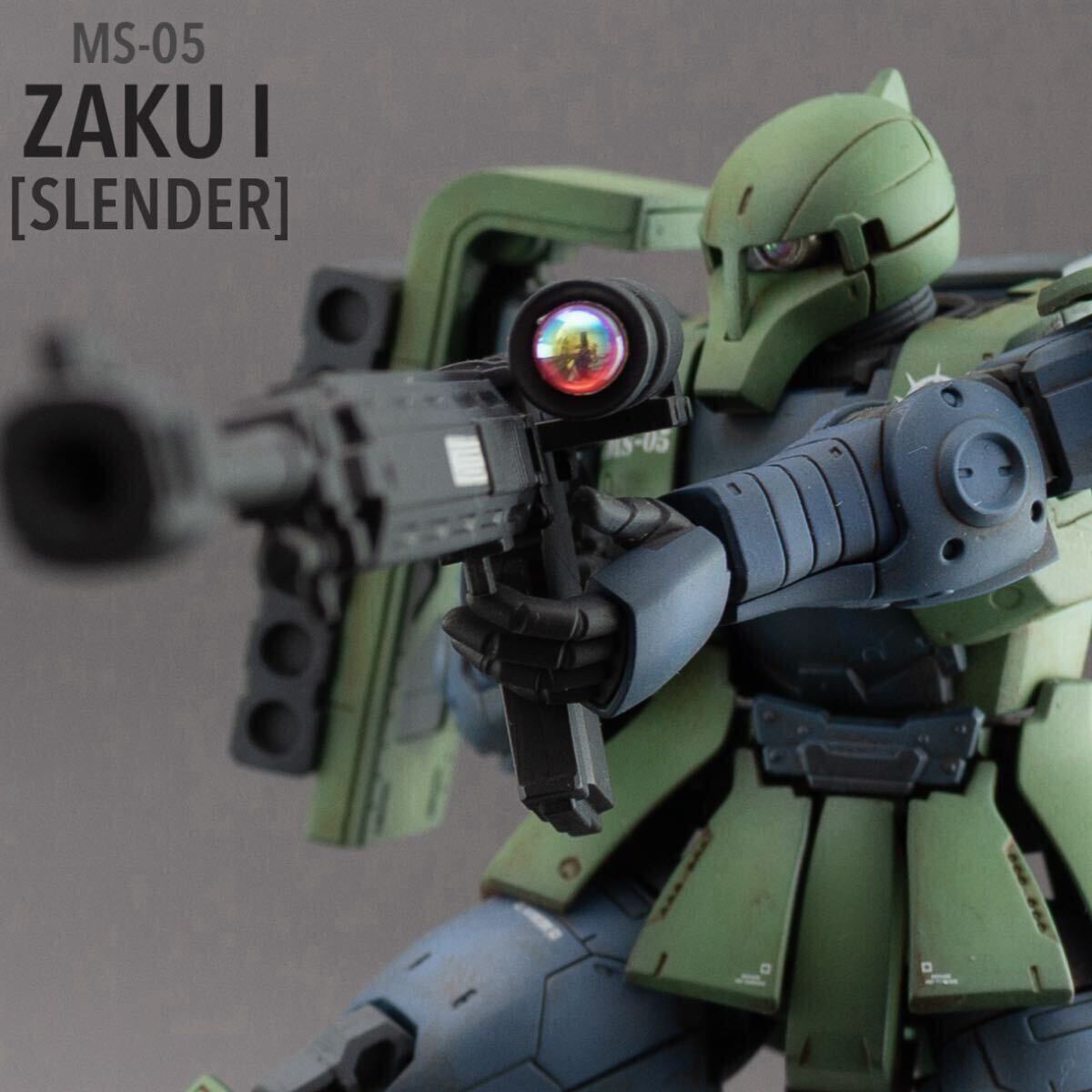 HG 機動戦士ガンダム THE ORIGIN ザクI (デニム/スレンダー機) 1/144