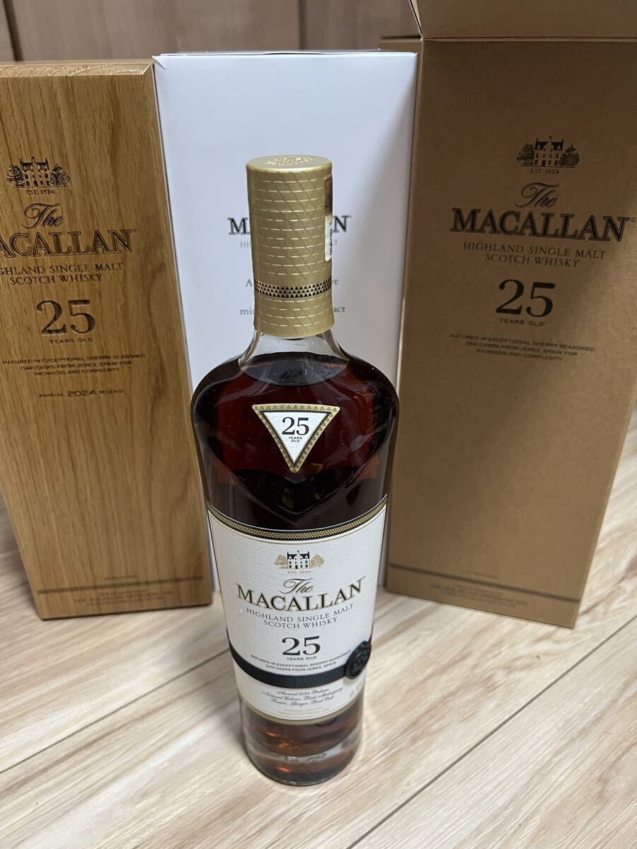 未使用】MACALLAN マッカラン25年 シェリーオーク シングルモルト 2024
