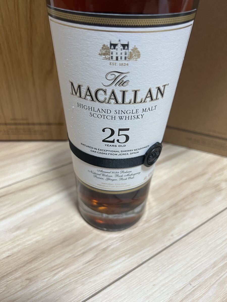 未使用】MACALLAN マッカラン25年 シェリーオーク シングルモルト 2024