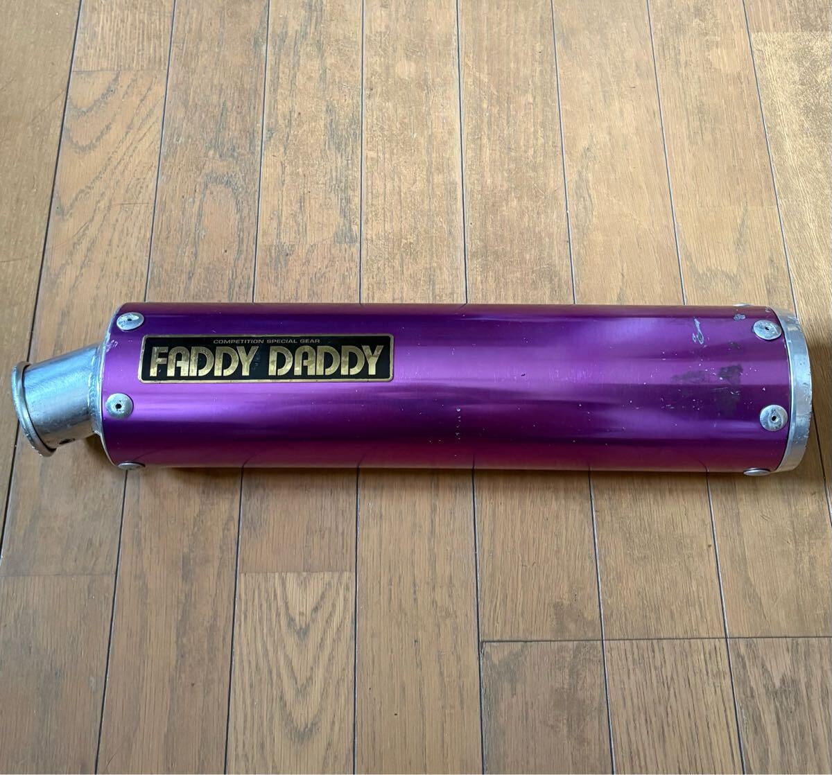 FADDY DADDY パープル マフラー サイレンサーmc22 ☆動画付☆CBR250RR MC22 FADDYDADDY製サイレンサー付 人気の黒 1903の