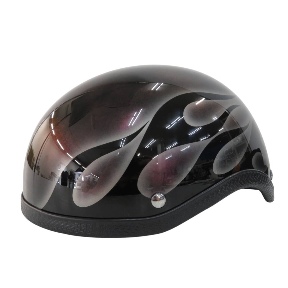 新品】カスタムペイントヘルメット半キャップコルク半クロムハーツ