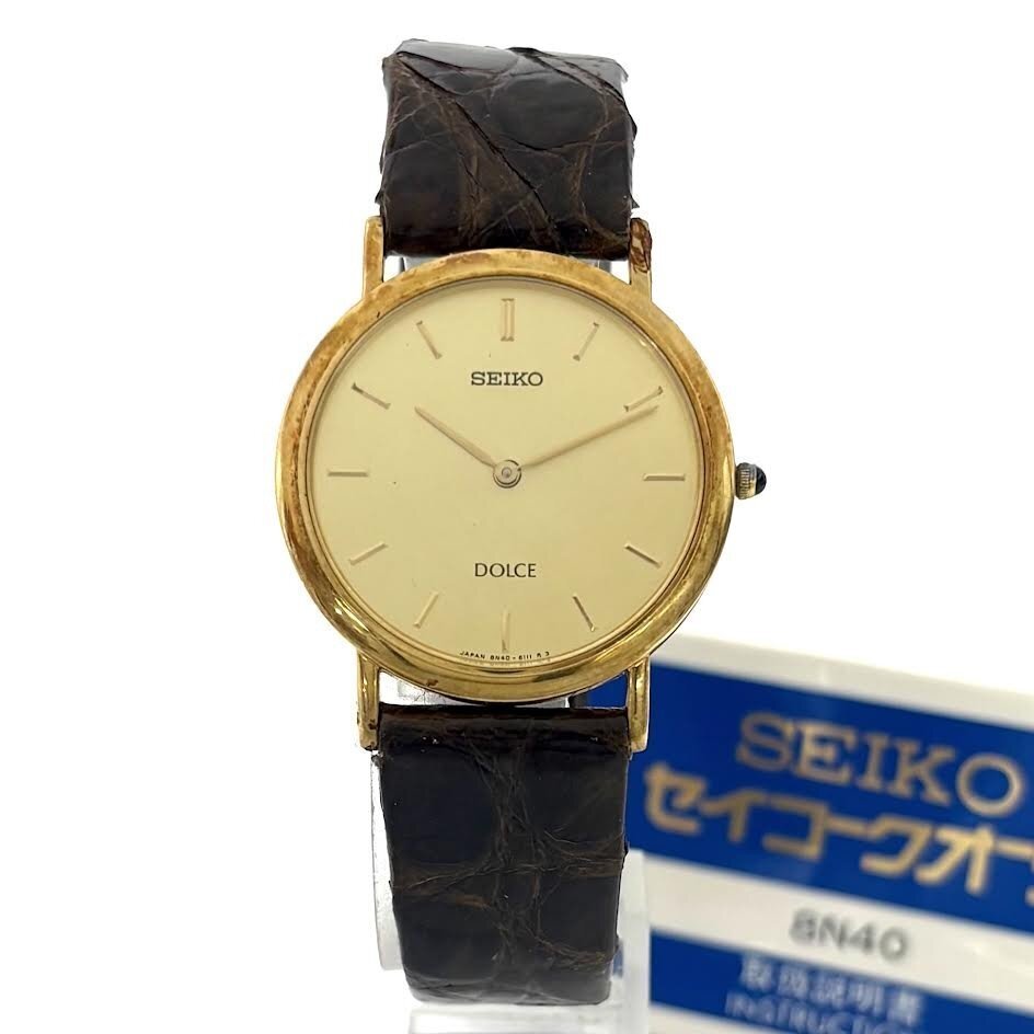 中古】【SEIKO】DOLCE 9530-5040 クオーツ腕時計 WH-1384の落札情報