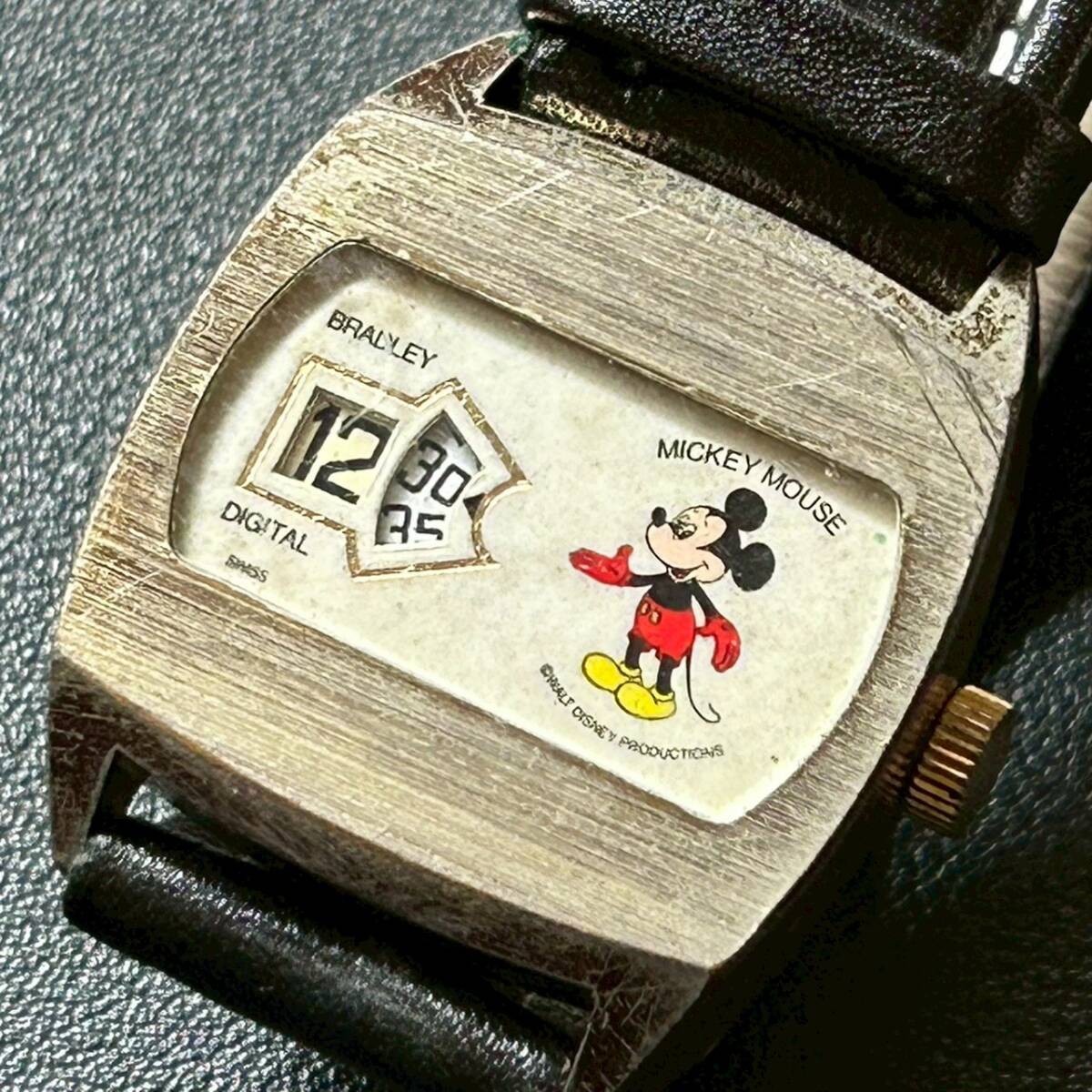 SEIKO ALBA ミッキーマウス デジタル 腕時計 Y744！80S セイコー