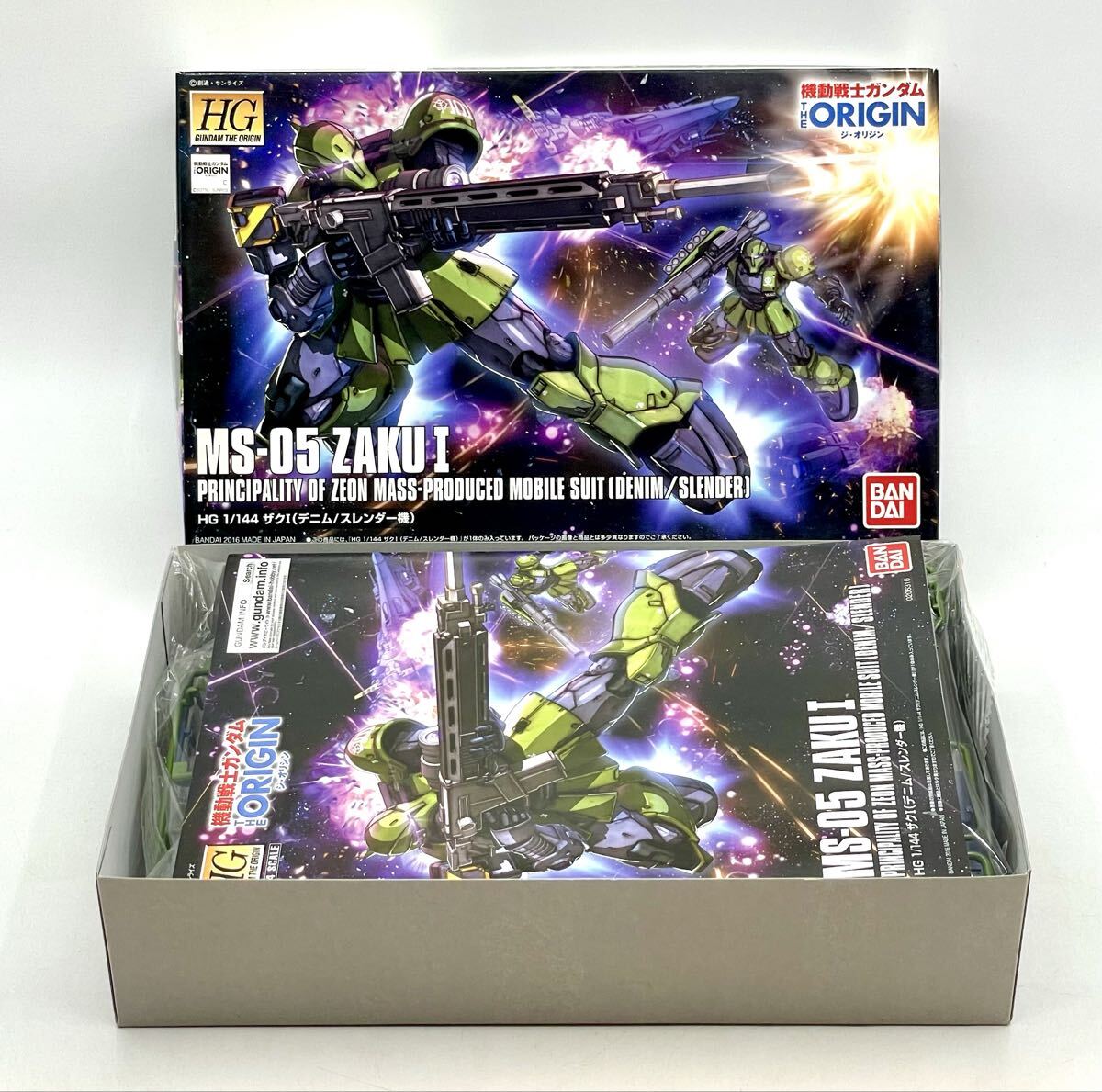 HG 機動戦士ガンダム THE ORIGIN ザクI (デニム/スレンダー機) 1/144