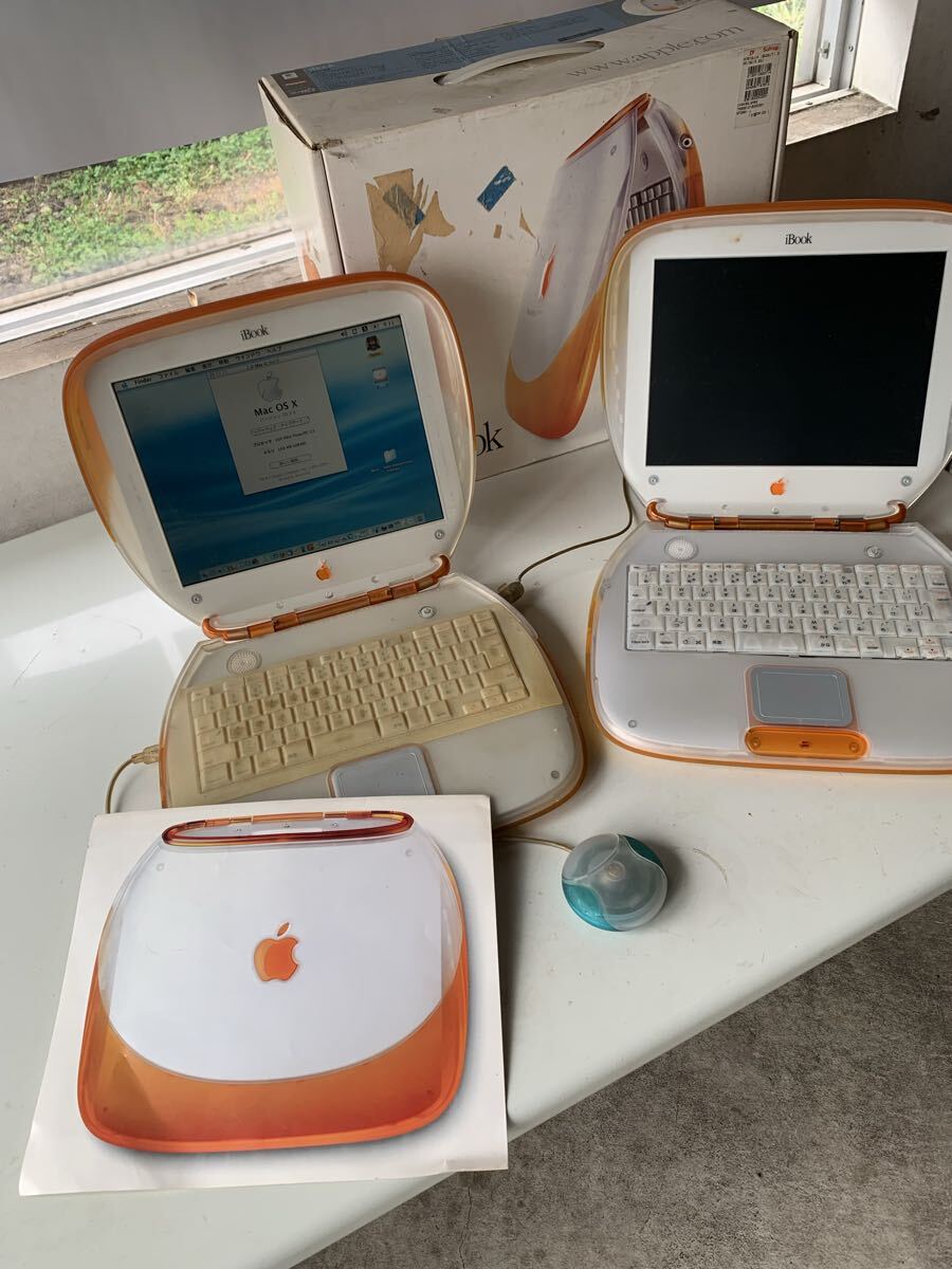 中古】iBook G3 クラムシェル 初代 タンジェリン 300MHz/6GB/160MB/CDD