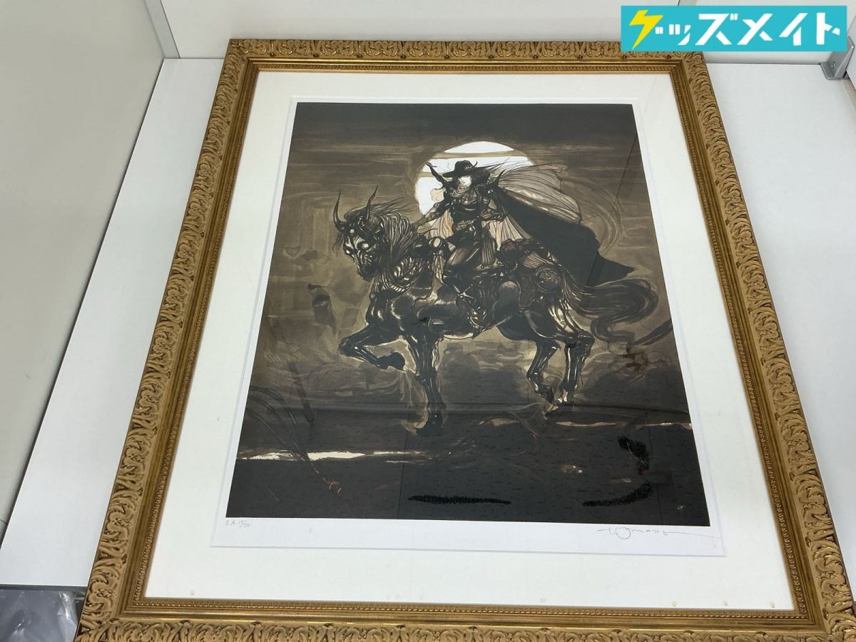 天野喜孝リトグラフ作品 黎明 ∇花∇【天野喜孝】作 1987年原画発表 大判リトグラフ20号美人画「黎明