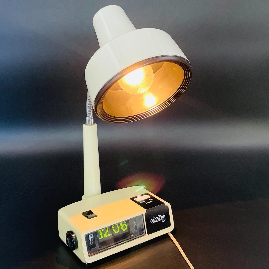パタパタ時計付き/電気スタンド/ナショナル/良品の落札情報詳細