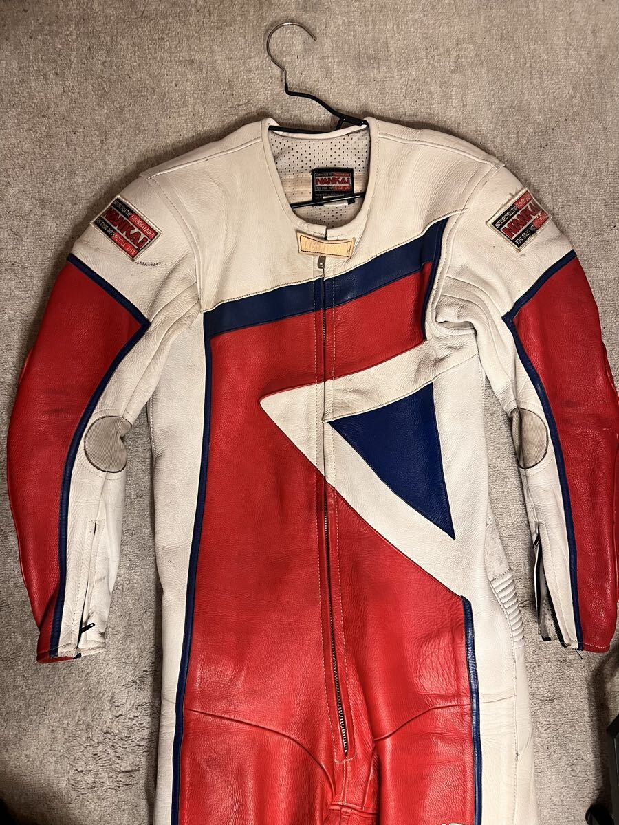 1～ 当時物 中古品 訳あり NANKAI 南海 レーシングスーツ L WHITE/RED