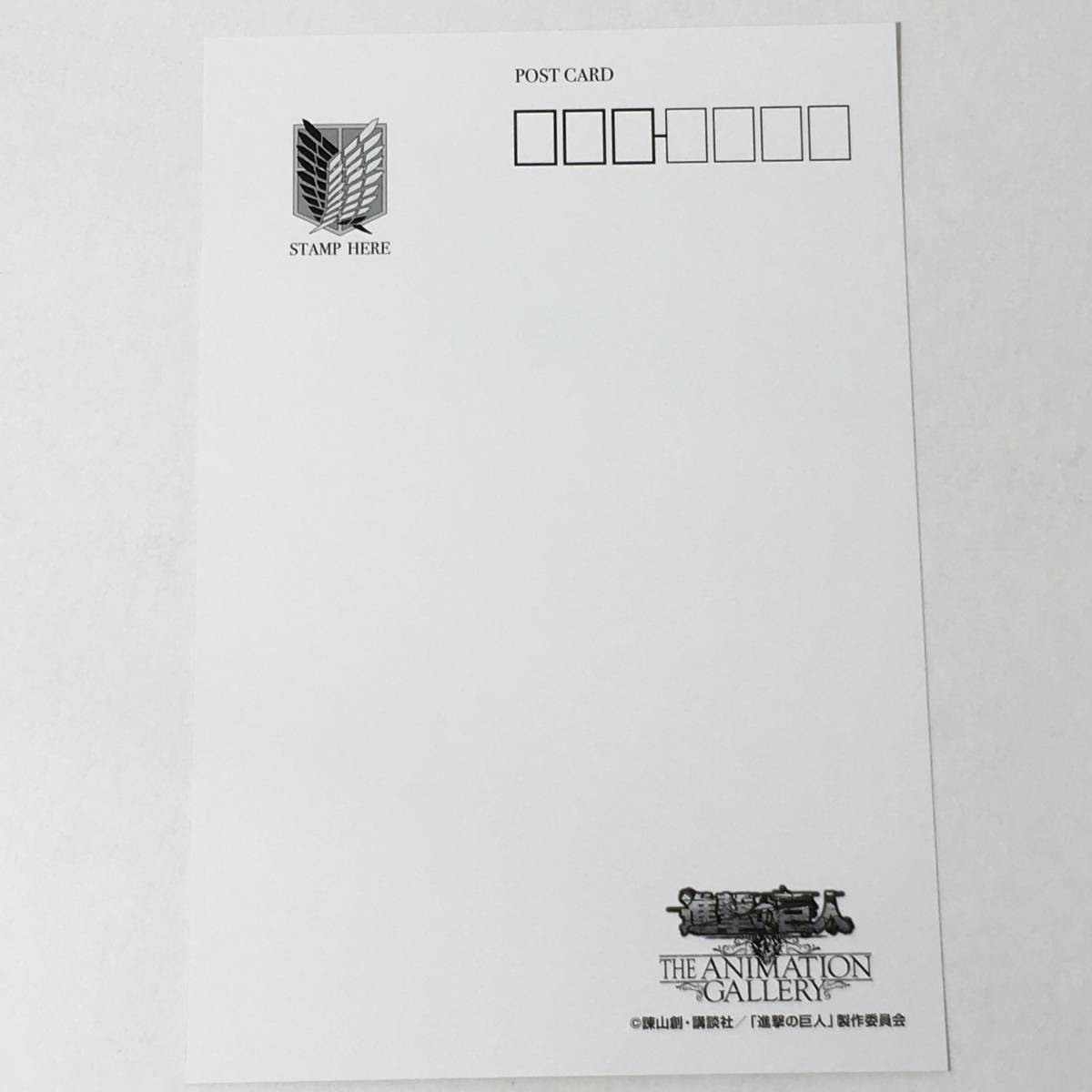 新品】進撃の巨人 原画展 限定 ポストカード 1枚 ライナー THE