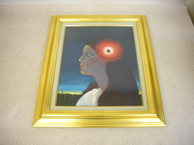 1879 古い 絵画 サインあり 81 K Jechika 赤い花 女性 女の人 肖像画 油彩 油絵 額入り 額装 鮮やかな赤 横顔 ロングヘアー の落札情報詳細 ヤフオク落札価格情報 オークフリー スマートフォン版