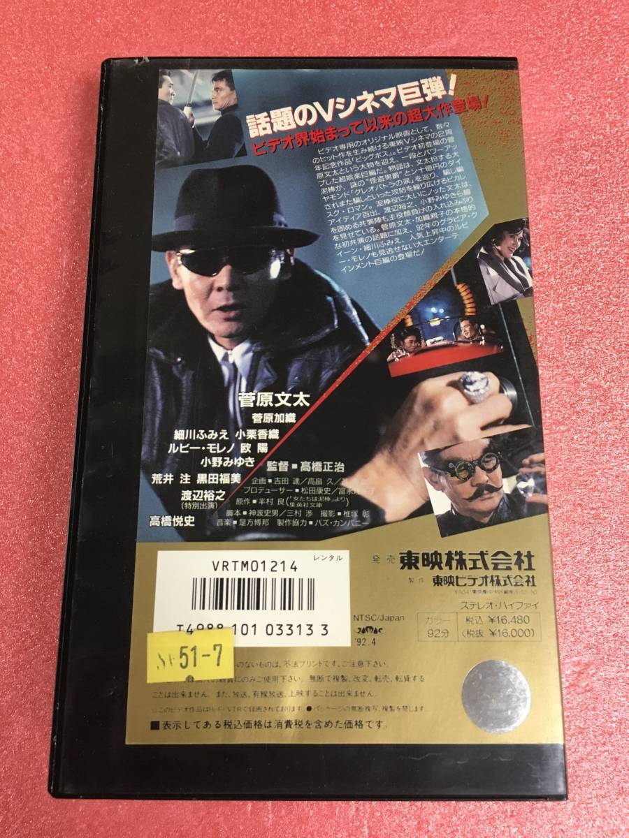 ◇超レアVHS◇【送料無料】 ビッグボス 主演 菅原文太 監督 高橋正治