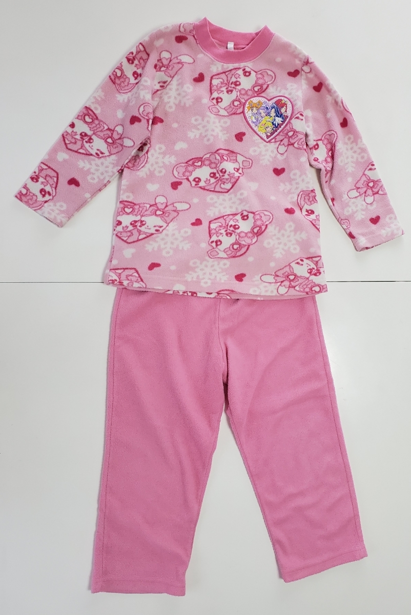 送料376円から ドキドキプリキュア パジャマ 110 1 女の子 可愛い ピンク 長袖 長ズボン フリース 上下 ナイトウェア 冬用 温か の落札情報詳細 ヤフオク落札価格情報 オークフリー スマートフォン版