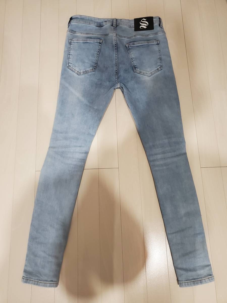 予約]ベルトアシンメトリーダメージデニム/ ライトブルー – Lumier シナーズアタイア ダメージデニム