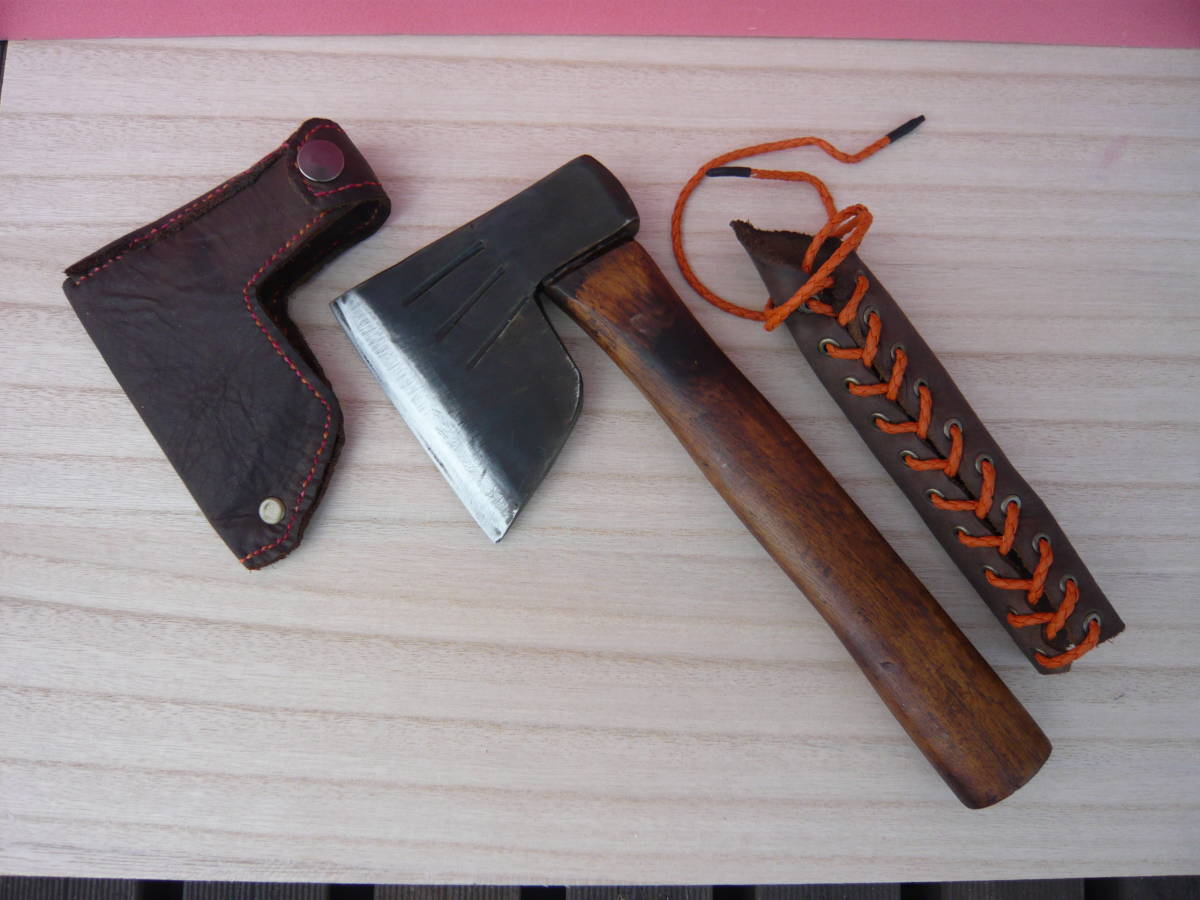 売り切り 古い手斧 手斧 和斧 斧 オノ ハンドアックス 革ケース 革グリップ付き アウトドア 巻割り 送料全国一律５２０円 の落札情報詳細 ヤフオク落札価格情報 オークフリー スマートフォン版