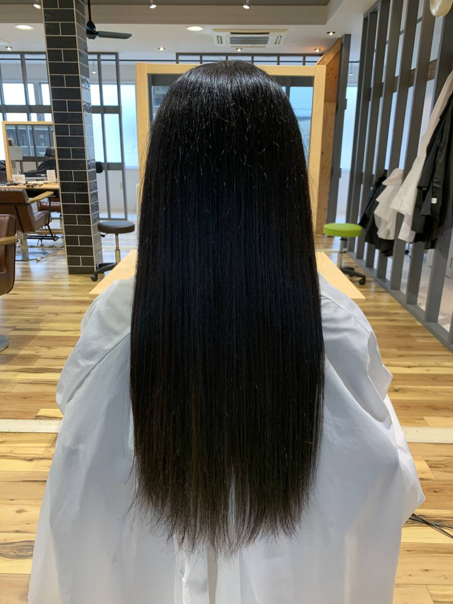 18歳 黒髪 ストレート パーマカラー無 トリートメント ブロー済 45cm 125g 4束に分割 人毛 髪の毛 頭髪 ロング の落札情報詳細 ヤフオク落札価格情報 オークフリー スマートフォン版