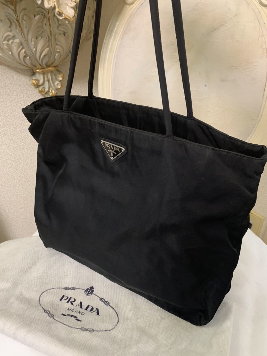 美品 PRADA プラダ ショルダートート ナイロン バッグ 大容量 a4