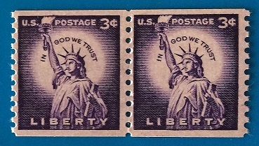新品】◇切手 アメリカ切手 リバティー・シリーズ 自由の女神 1959発行