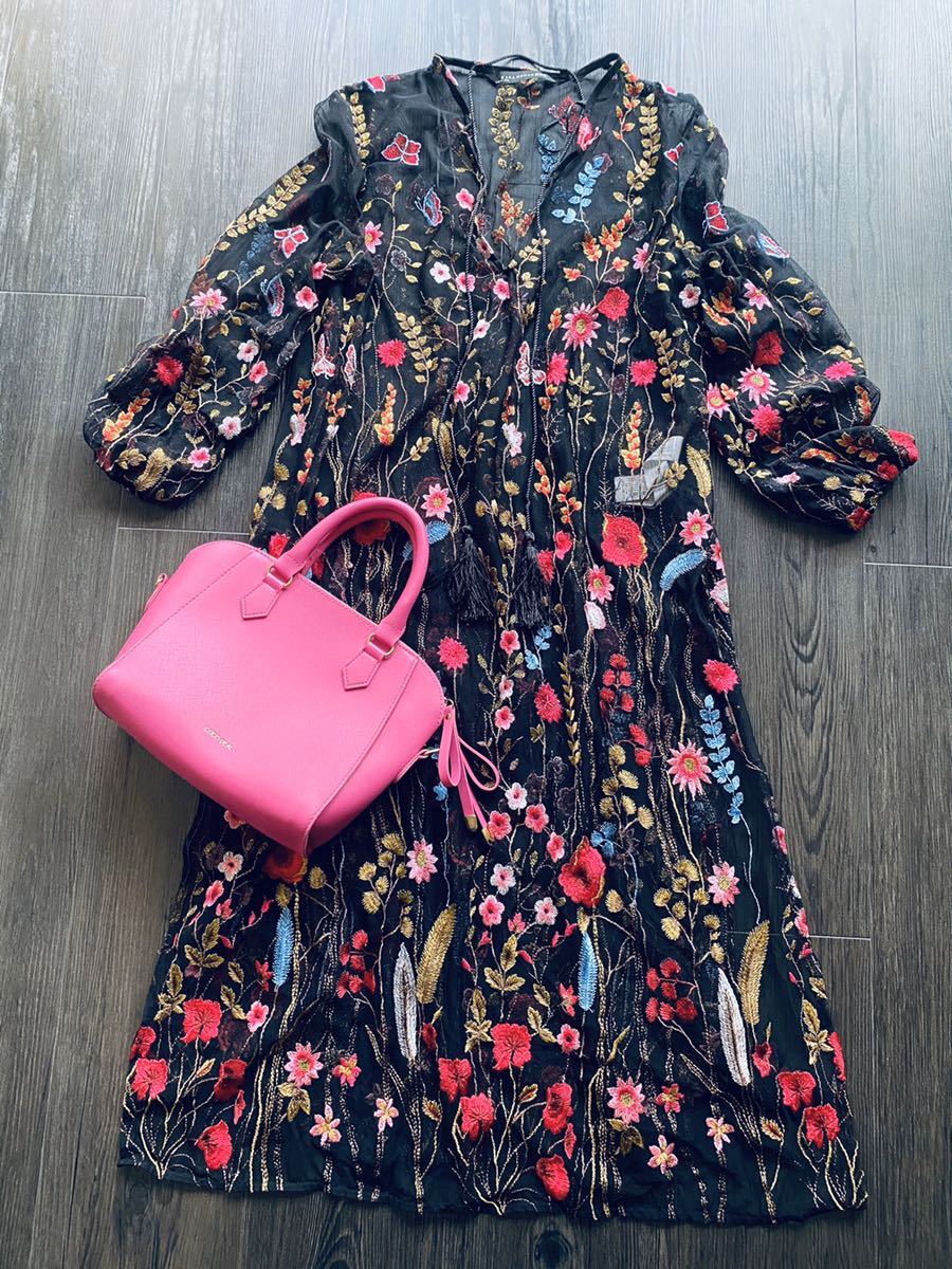 ZARA ザラ キッズ フラワーワンピース 花柄 ワンピース ピンク