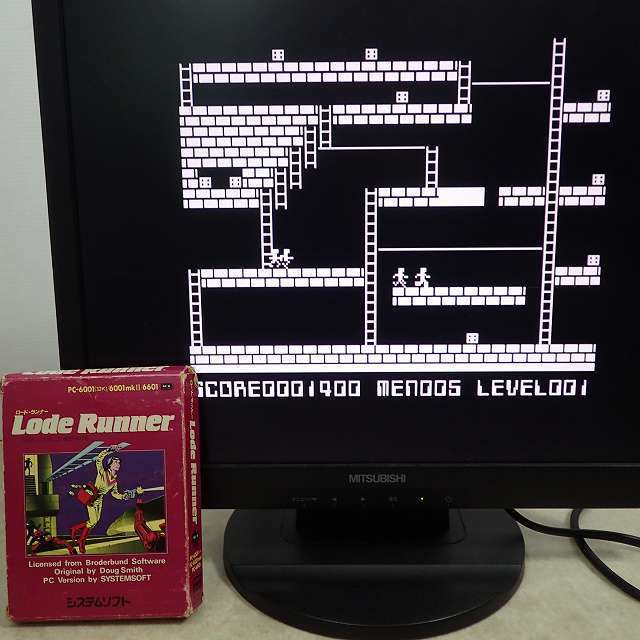 PC-6001 テープ ロードランナー LODE RUNNER システムソフト