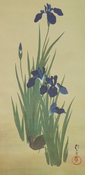 酒井抱一筆 燕子花水鳥図 復刻版 1500部内924番 ○工芸掛軸○ 酒井抱一 『燕子花水鳥図』 限定1500部 【共同印刷 複製