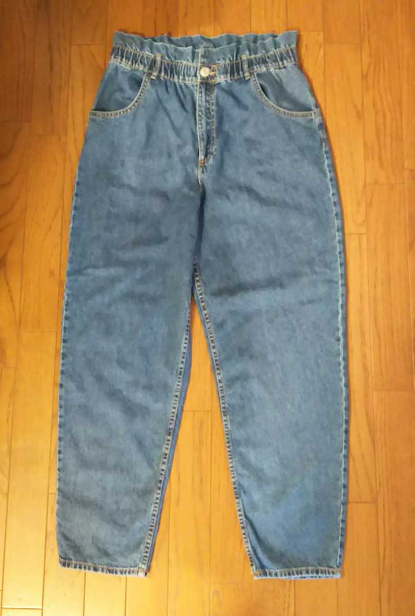 ザラ Zara ハイライズ 綿100 デニム パンツ ウエストゴム ゆったり ワイド スラウチ マムフィット ジーンズ 美品 の落札情報詳細 ヤフオク落札価格情報 オークフリー スマートフォン版