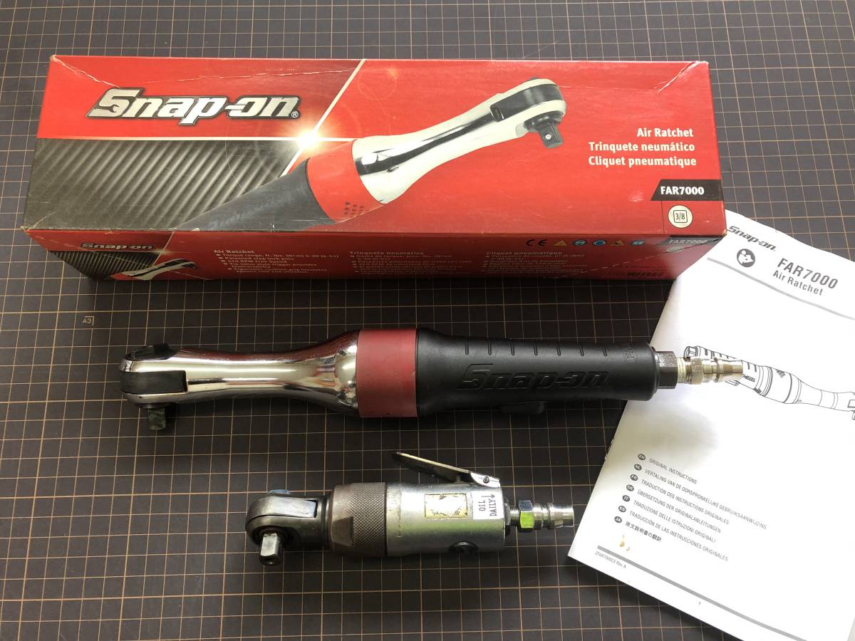 スナップオン エアラチェット 3/8 FAR7000 snapon ブルーポイント bluepoint エアーラチェット の落札情報詳細