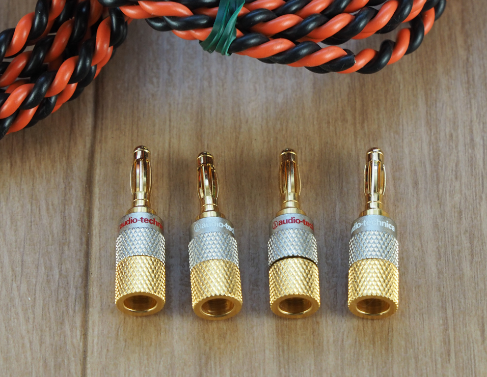 BELDEN717ケーブル＋AUDIOTECHNICA‐AT6302バナナプラグ ロボット