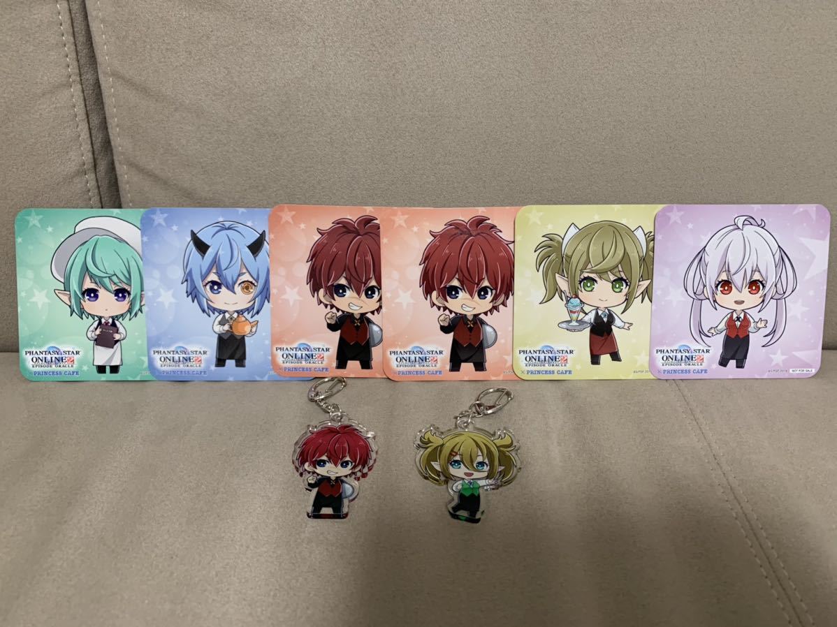 新品】アニメpso2 プリンセスカフェ プリカフェ コラボ コースター 