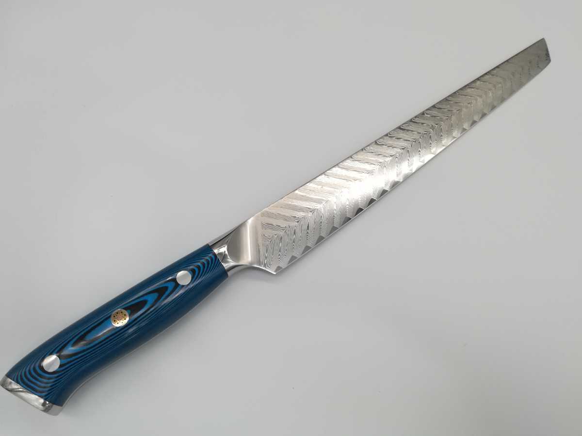 VG10ダマスカス鋼 先丸柳刃包丁
