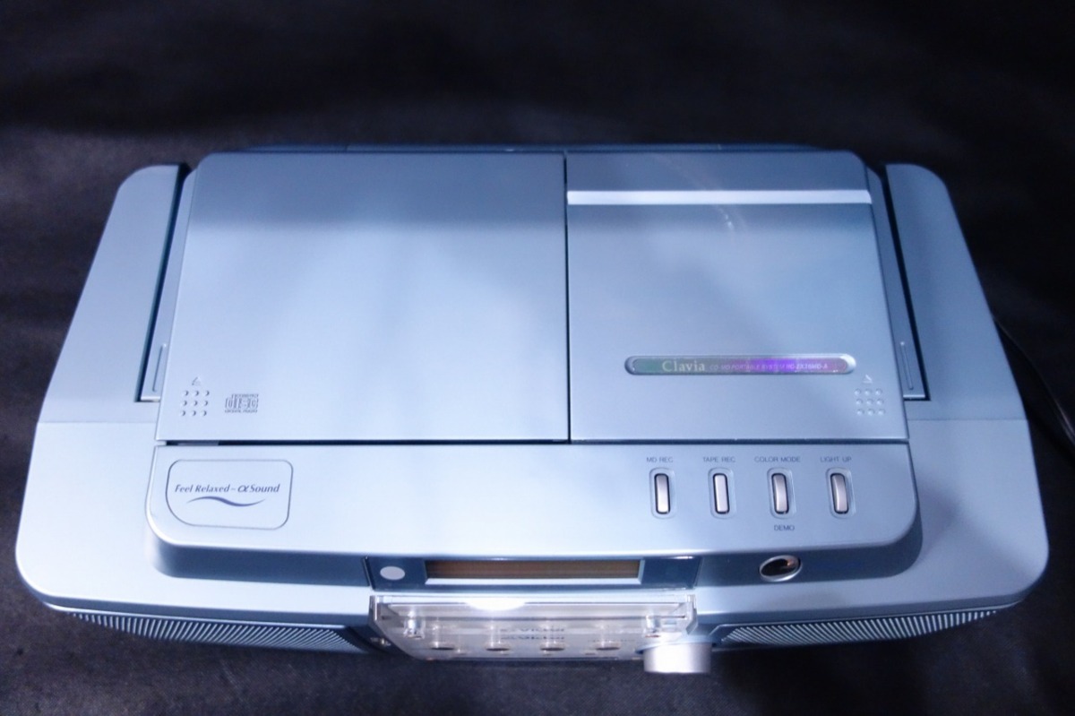 □【Victor】10日保証付/MDLP対応/Claiva CD/MDラジカセ RC-ZX25MD-A