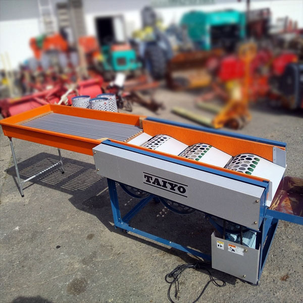 B3g201217 大洋機械製作所 大洋式・うめ選果撰別機 3連 □選果ドラム6