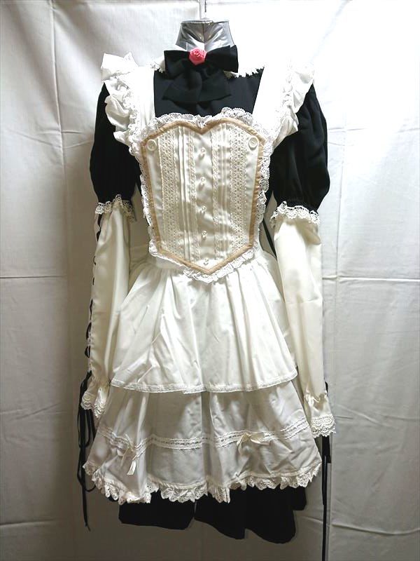 【期間限定出品】　Milly Ange ミルキーアンジェ　　メイド服 黒白　XL セール品追加のお知らせ】クラシックスタイルメイド