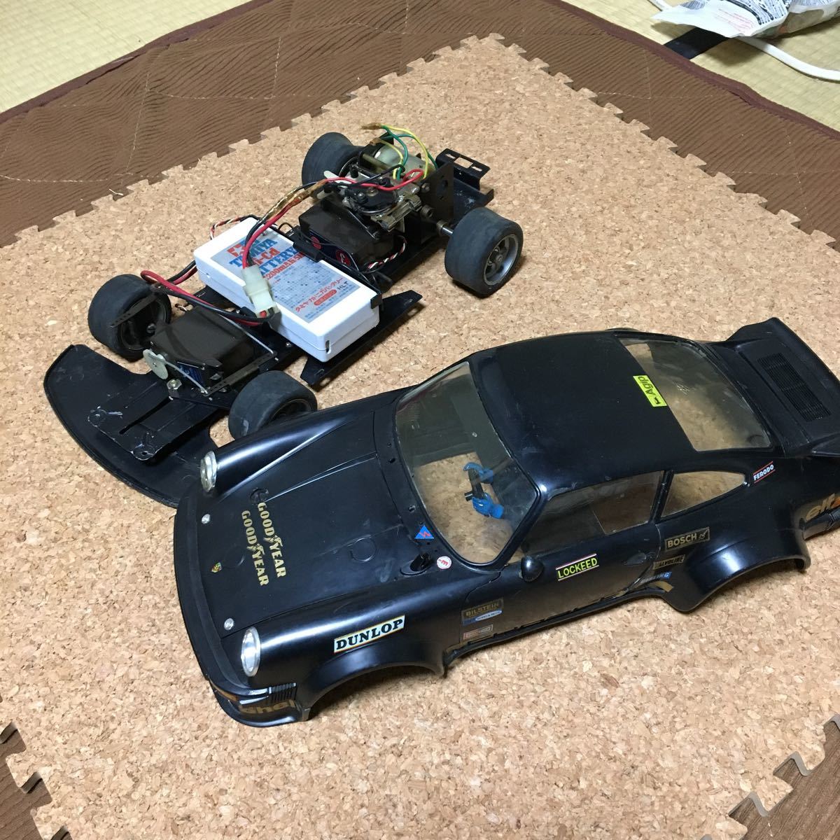 タミヤ 1/12 ポルシェ シャーシ (当時物)（☆TAMIYA タミヤ☆1
