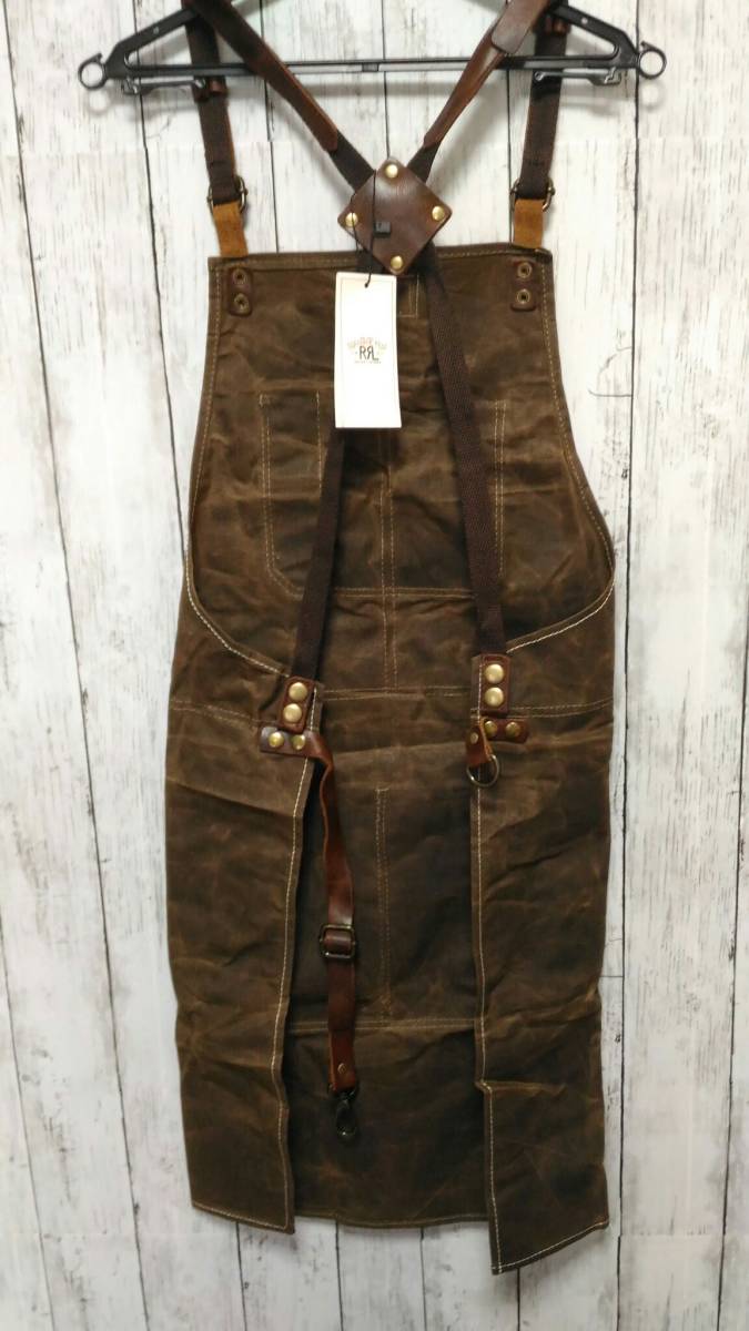 新品】未使用 RRL オイルドキャンパスレザーエプロン 職人 barber 