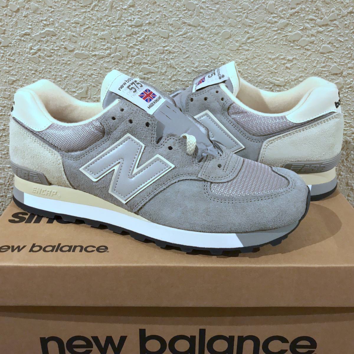 新品】海外限定 UK製 NEW BALANCE M575GRW GRAY×OFFWHITE US9.5D 27.5 