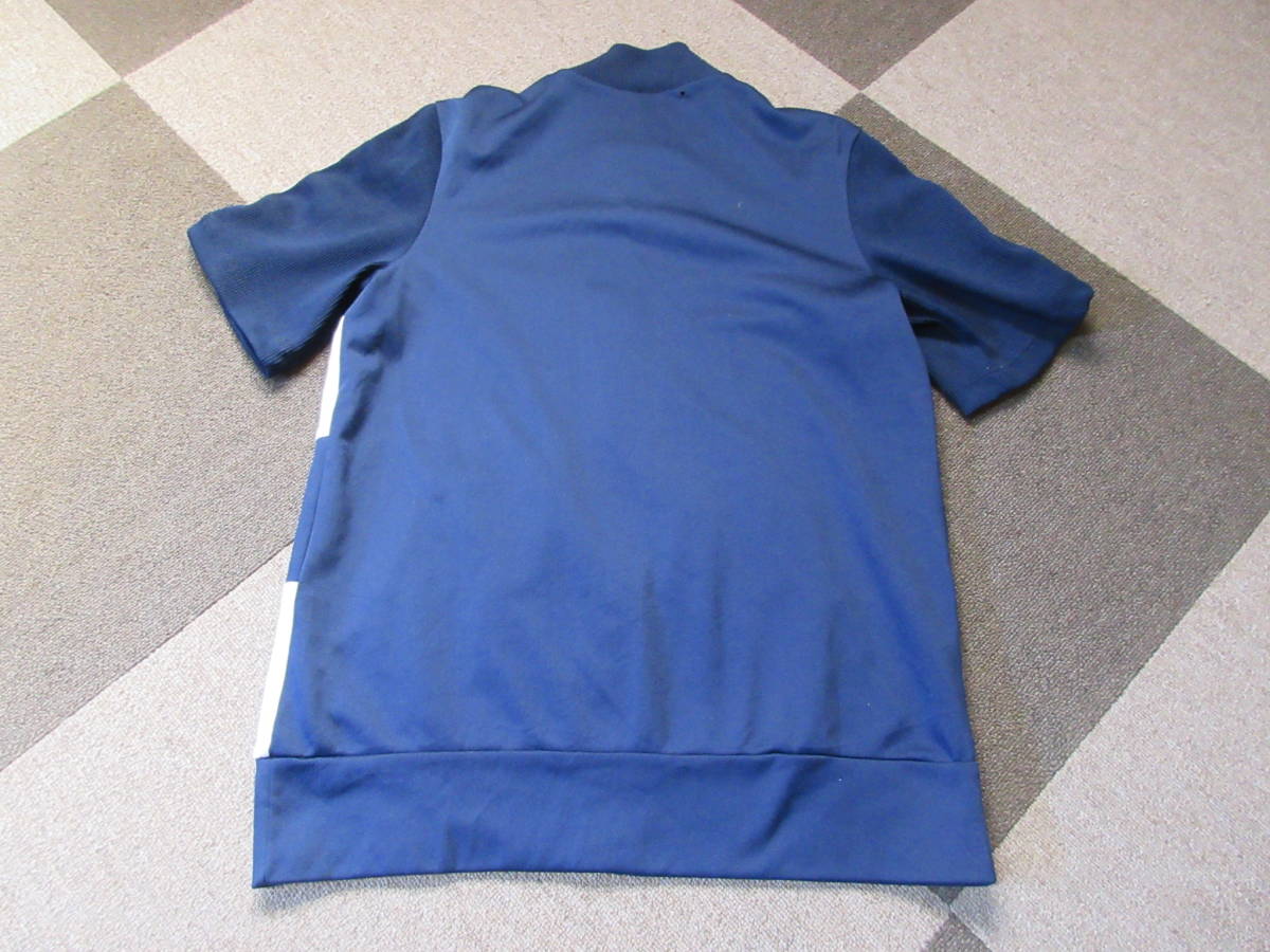 70s80s adidas VENTEX社製 半袖 ジャージ 180 フランス製 袖リブ素材