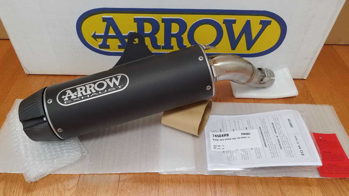 レブル500用 arrow スリップオンマフラー 【公式通販】 レブル500用 arrow スリップオンマフラー 【公式通販】