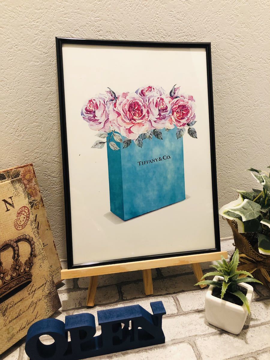 新品 送料1円 アートポスター 199 ティファニー 花束 紙袋 ブルー 額縁付き ポップアート 2枚目同封 インテリア パロディ 雑貨 の落札情報詳細 ヤフオク落札価格情報 オークフリー スマートフォン版