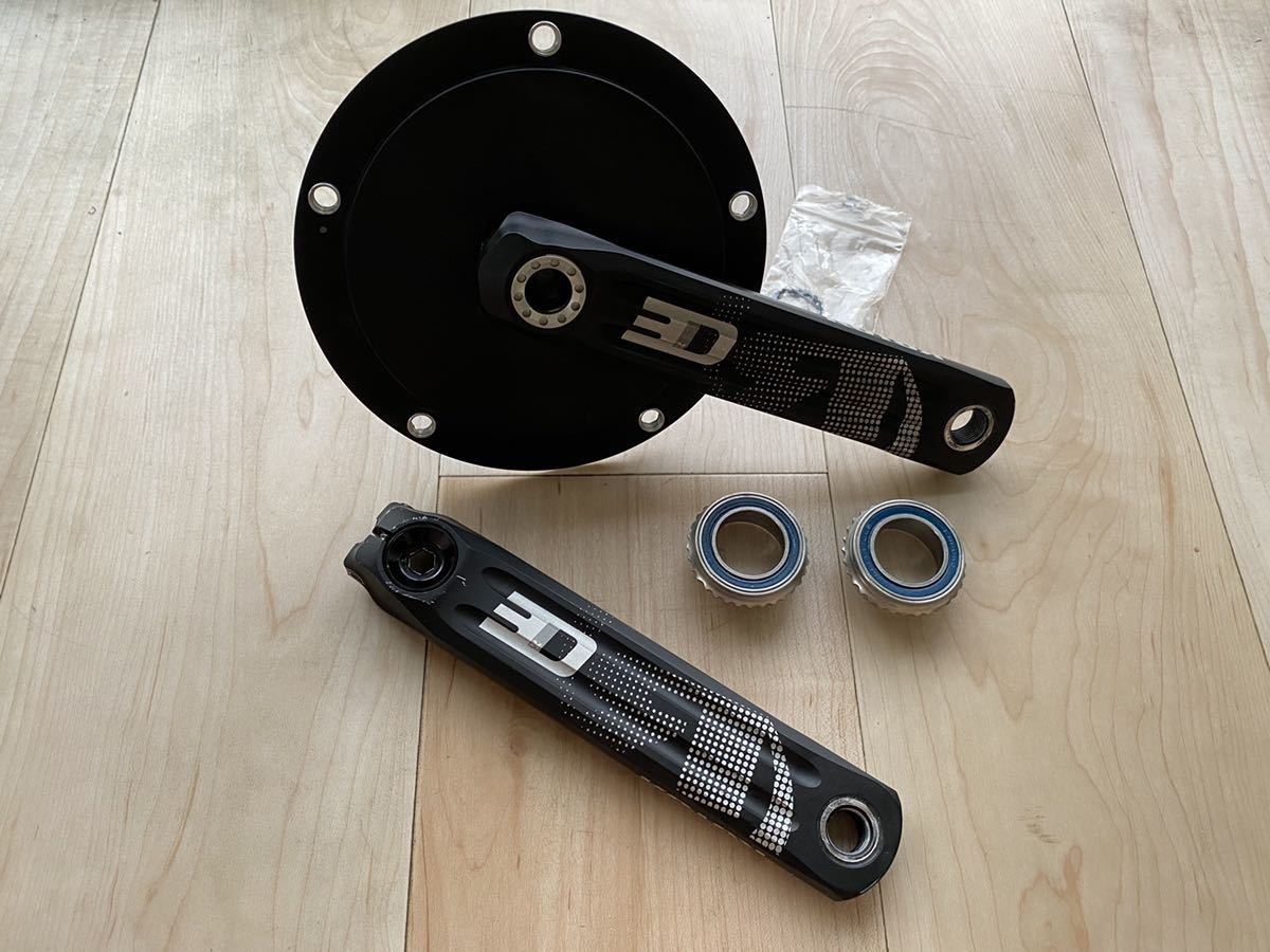 ROTOR 3D TRACK Crank 165mm PCD 144 BB付き BLUELUG ピスト