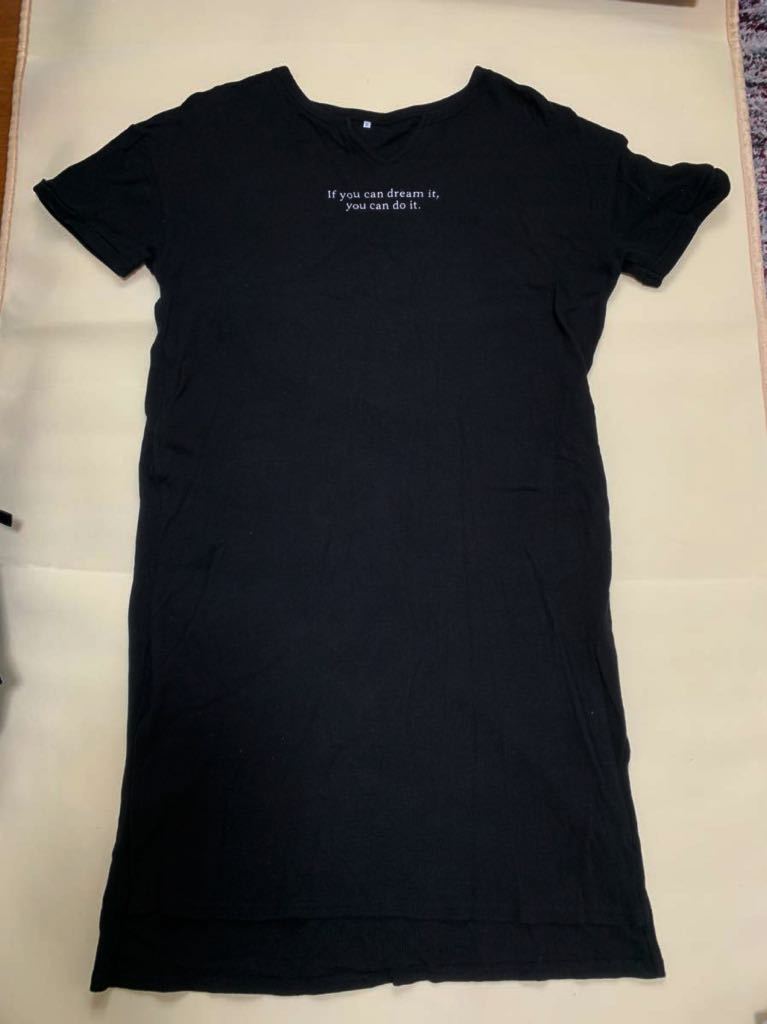 Closshi クロッシー しまむら 半袖ワンピース ワッフル生地 ｌサイズ 裾スリット の落札情報詳細 ヤフオク落札価格情報 オークフリー スマートフォン版