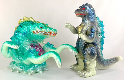 新品】M1号 蓄光版 ゴジラ vs ビオランテ 対決セット M1GO Godzilla