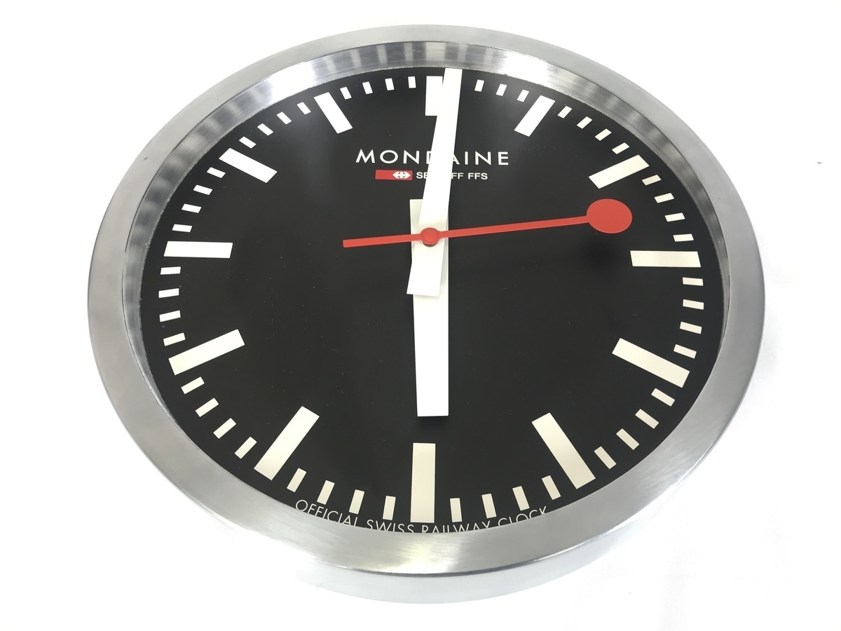 送料無料 Mondaine モンディーン ウォールクロック ブラック文字盤 直径25 ガラスなし 掛け時計 柱時計 の落札情報詳細 ヤフオク落札価格情報 オークフリー スマートフォン版