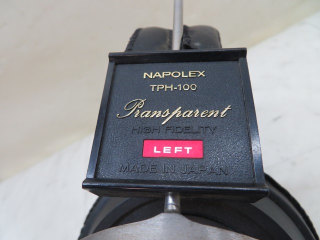 ☆NAPOLEX TPH-100 ヘッドホン ブラック Transparent ナポレックス