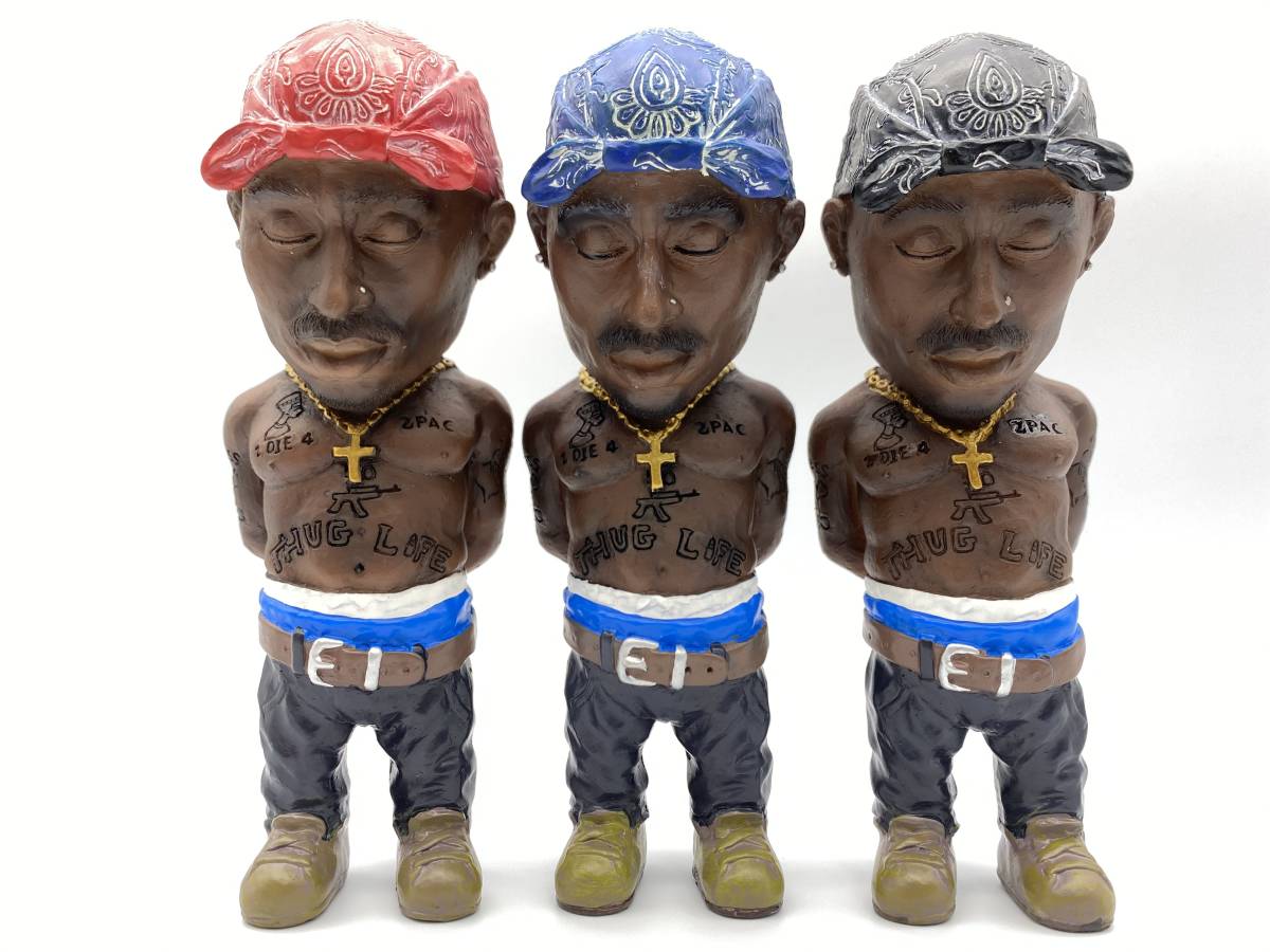 2パック フィギュア 赤・青・黒バンダナ 3体セット 2PAC TUPAC