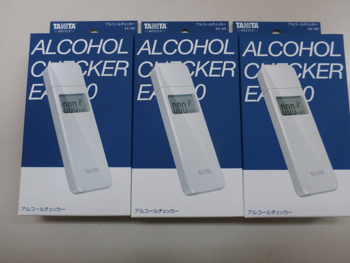 新品】TANITA タニタ アルコールチェッカー EA-100 ホワイト 半導体 激安販売 三点セット アルコールセンサー タニタ アルコールグッズ