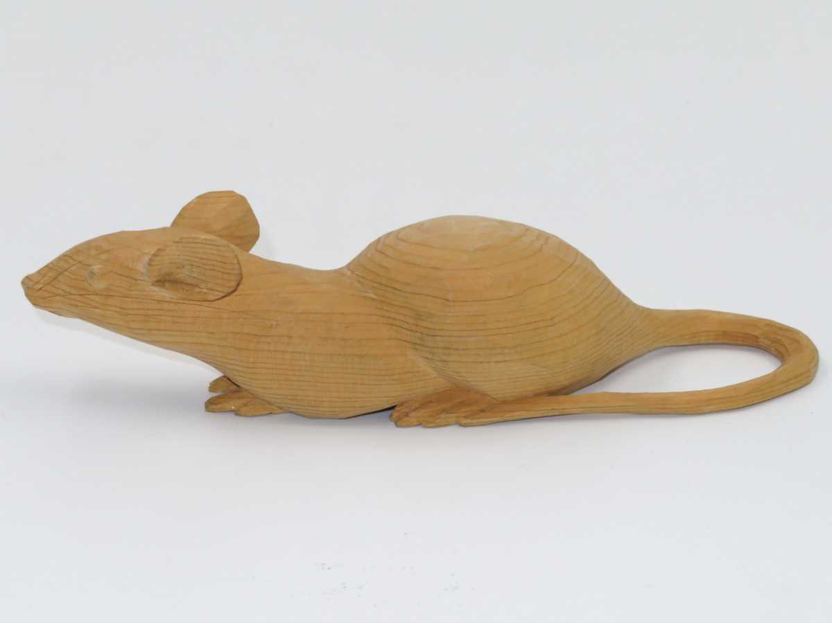 木彫 彫刻家 佐藤玄々 朝山 木彫 子 ネズミ 置物 桐共箱 小型 山崎朝雲に師事 福島県 芸術院会員 の落札情報詳細 ヤフオク落札価格情報 オークフリー スマートフォン版