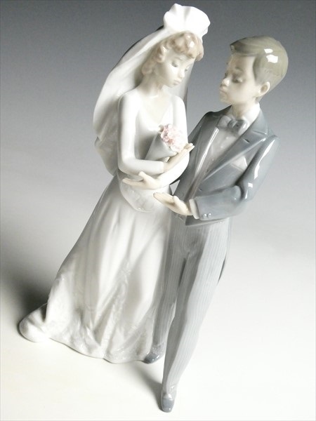 LLADRO リアドロ 5885 ウエディング 門出の日 リヤドロ（Lladro リアドロ 陶器人形 置物） ウェディング 門出