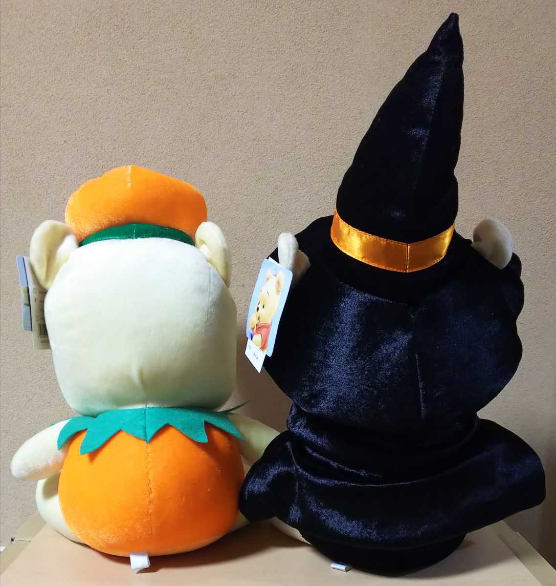 最終出品 くまのプーさん ベビー ぬいぐるみセット 約40 35cm ハロウィン 仮装 カボチャ 魔法使い Halloween Pooh ディズニー Disney の落札情報詳細 ヤフオク落札価格情報 オークフリー スマートフォン版